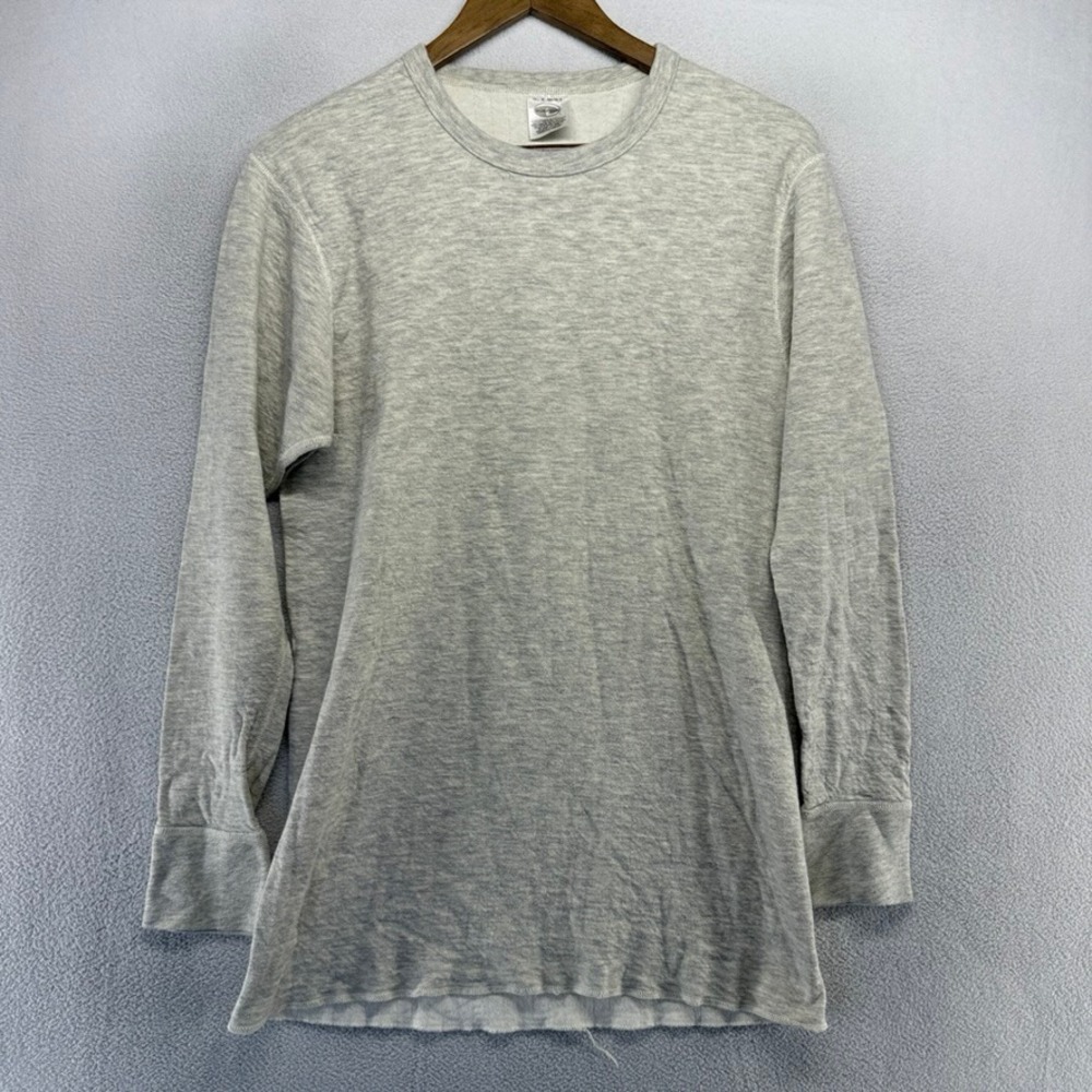 Vintage Duofold Thermal Shirt Mens medium Tall Base Layer Long Sleeve Wool Blend